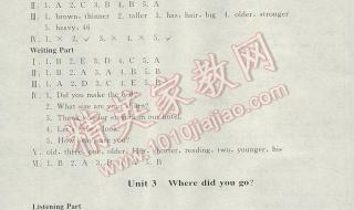 六年级下册英语期末试卷